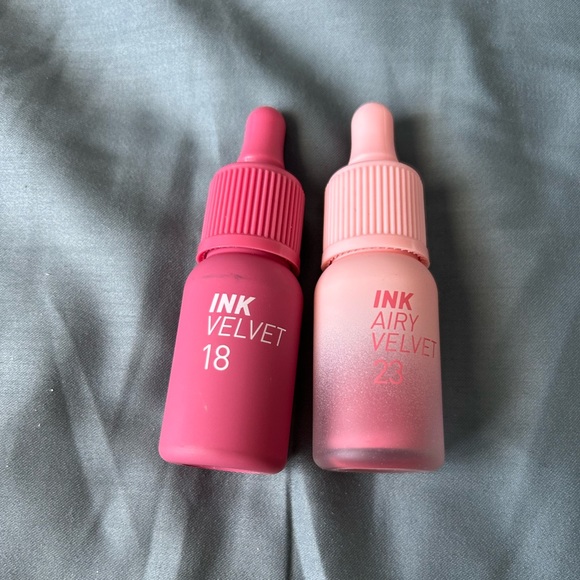 Peripera Other - Peripera Ink Velvet #18 Plum Star Pink & Ink Airy Velvet #23 In The Peachlight